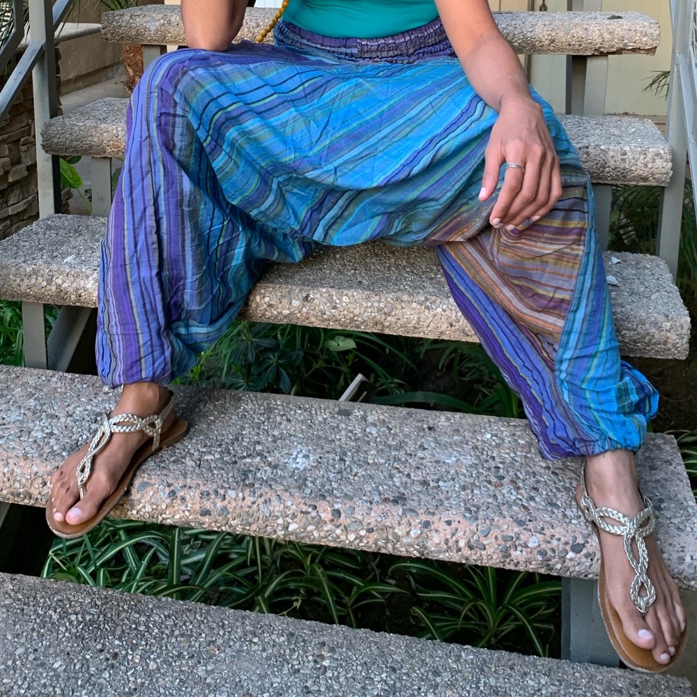 Blue Handmade Indian Harem Pants